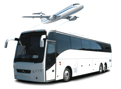 Airport rental shuttle bus service